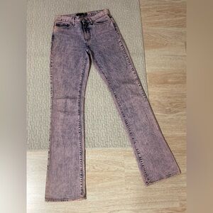 Just Cavalli made in Italy pink acid wash jeans fits size 25 / 26